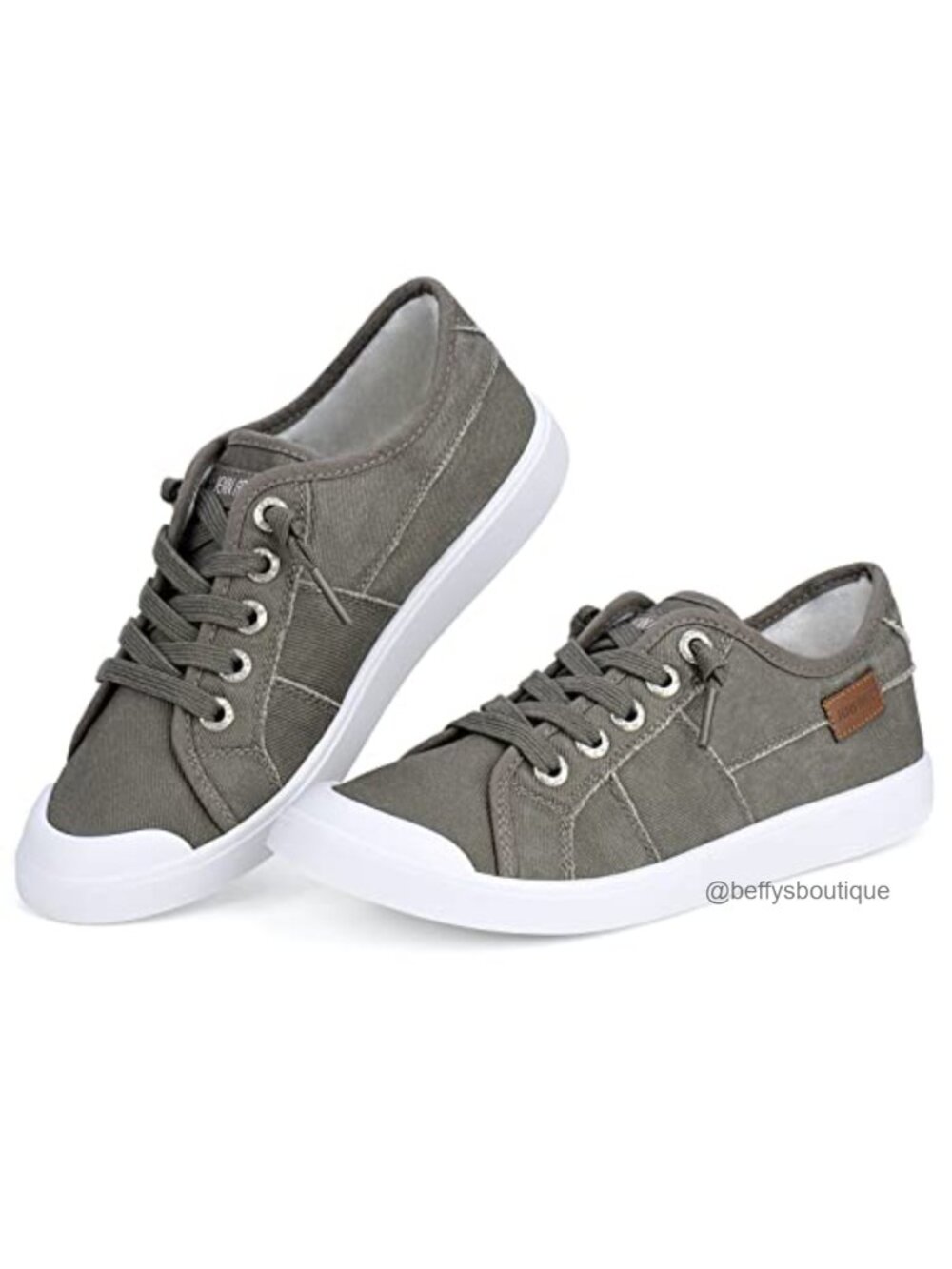 Womens Slip-On Canvas Fashion Sneakers Comfortable Walking Flats Lightweight